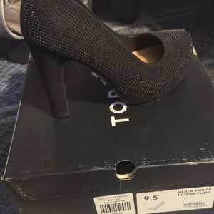 Torrid Black Embellished Heels